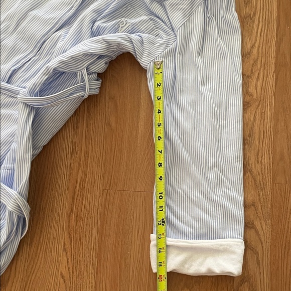 Lauren Ralph Lauren Blue Stripe Terry Robe Belted Cotton Robe Size XL - Picture 11 of 11